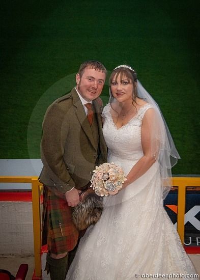 2018, Oct 6th – Alan and Natalie Wedding Reception at Pittodrie Stadium