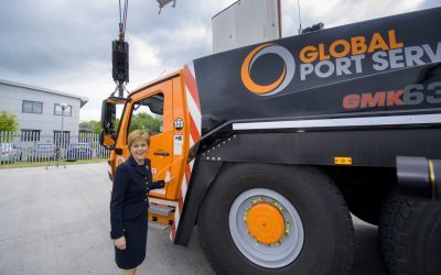First Minister visit to GE Group