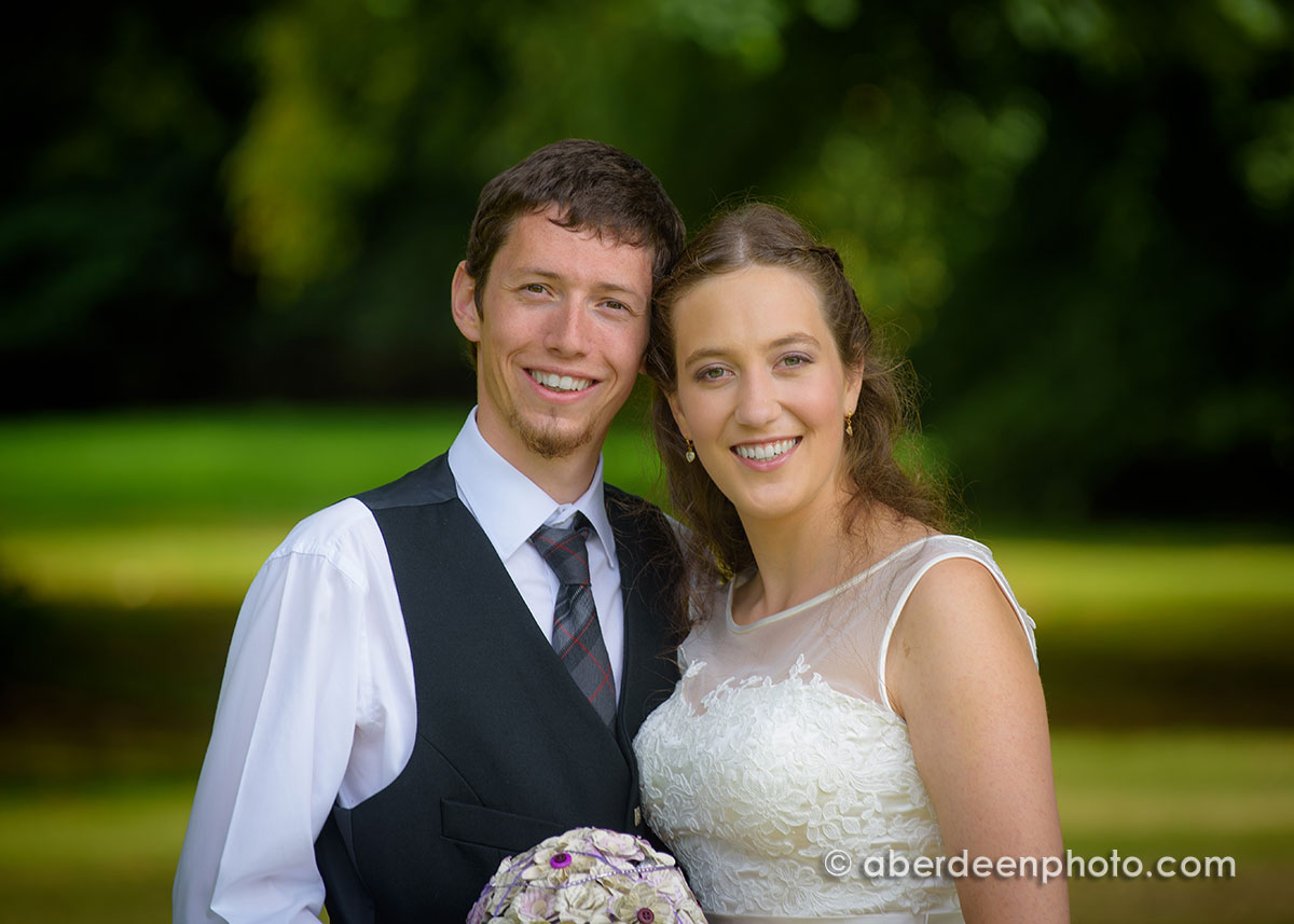 August 27th – Véronique and Douglas at Pittodrie House