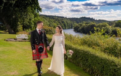2021, August 16th – Jenny and Cameron at Ferryhill Church and Maryculter House Hotel